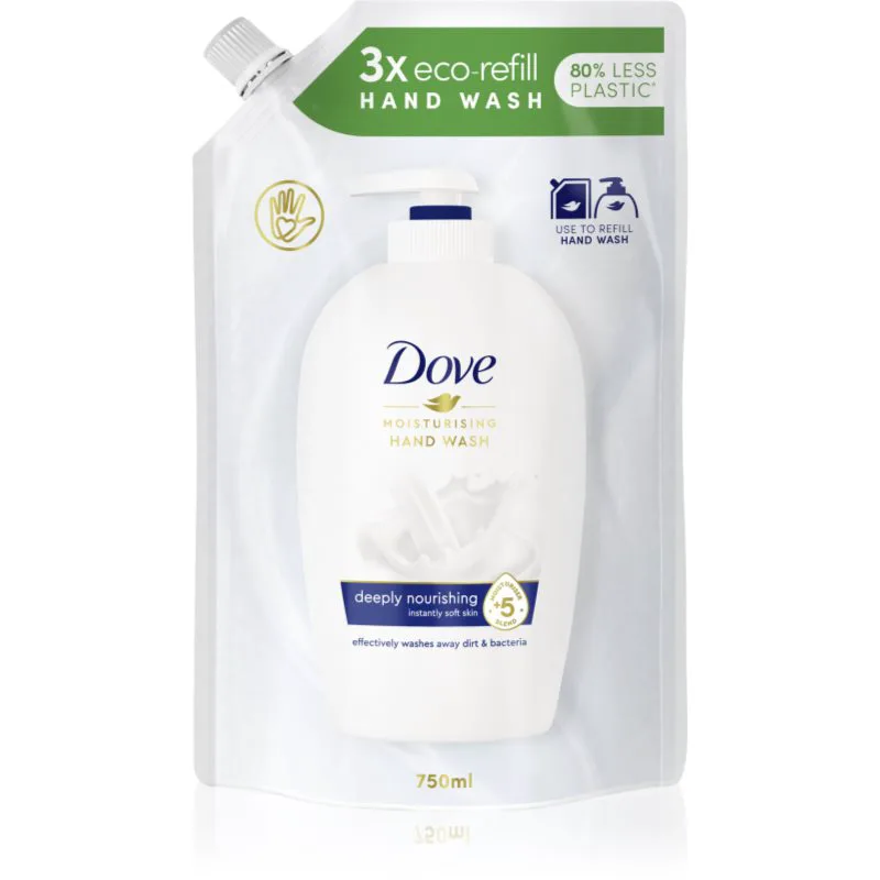 Dove Deeply Nourishing υγρό σαπούνι ανταλλακτικό 750 ml