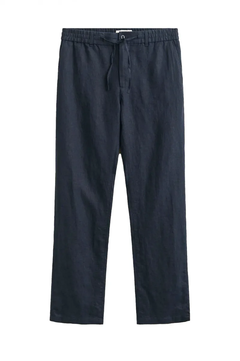 GANT ΠΑΝΤΕΛΟΝΙ CHINO ΛΙΝΟ REG LINER DS PANTS ΜΠΛΕ
