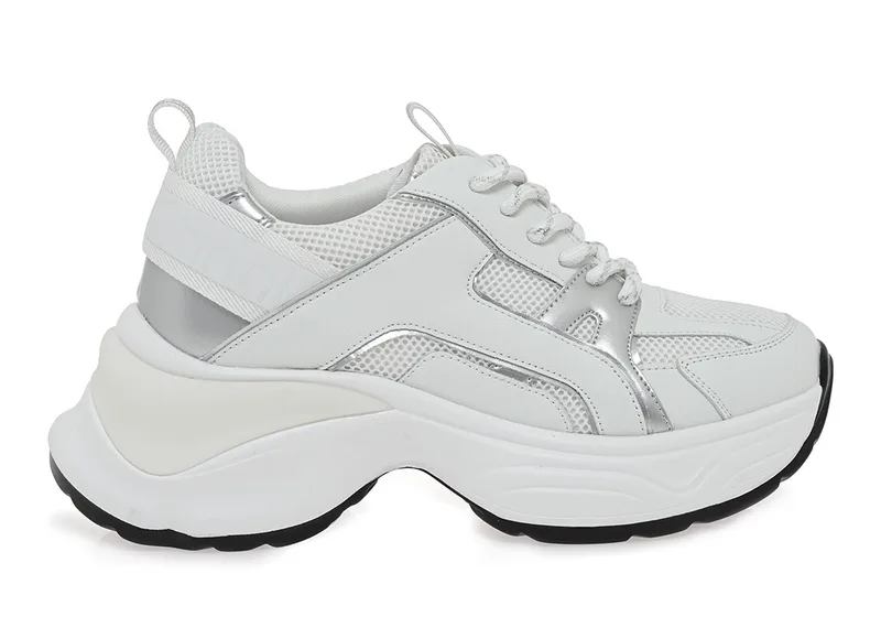 Γυναικεία Sneakers Renato Garini 2276-52RG45 Λευκό Mesh Ασιμί W119R24535A7
