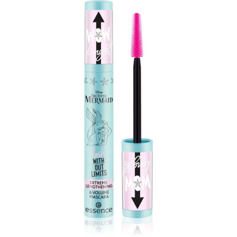 essence Disney The Little Mermaid μάσκαρα για όγκο και επιμήκυνση απόχρωση 01 I Sea You 13 ml