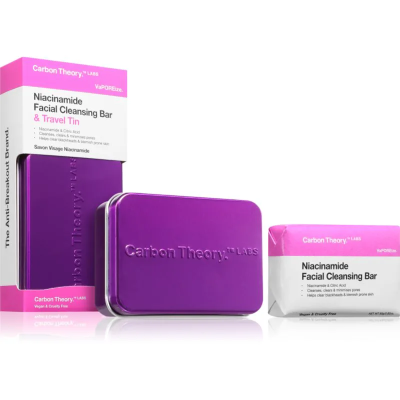 Carbon Theory Vaporeize Facial Cleansing Bar καθαριστικό σαπούνι για το πρόσωπο με νιασιναμίδη 80 γρ