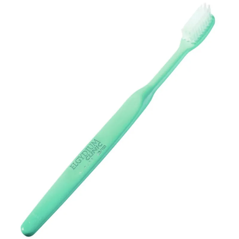 Elgydium Clinic 25/100 Semi-Hard Toothbrush Χειροκίνητη Οδοντόβουρτσα Μέτρια προς Σκληρή 1 Τεμάχιο - Τιρκουάζ
