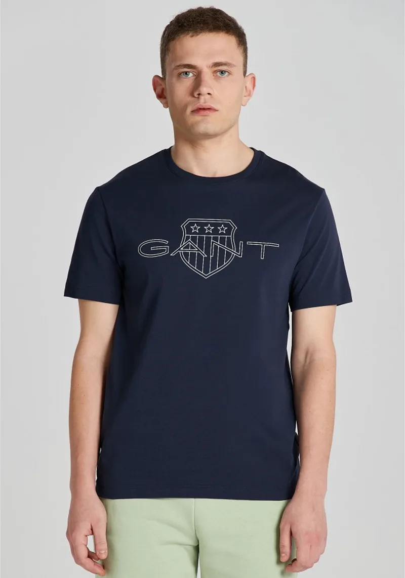 GANT Μπλούζα της σειράς Logo - 2005143 433 Evening Blue