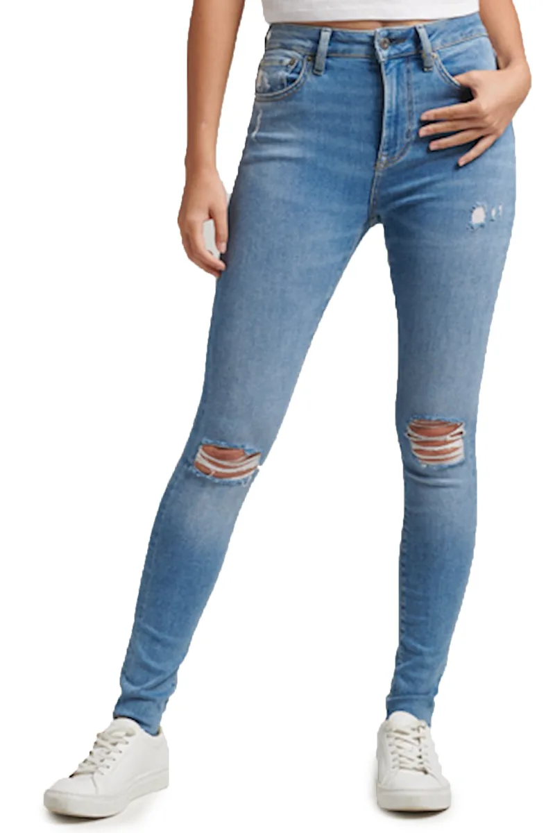 Παντελόνι Jean Superdry D1 Ovin Vintage High Rise Skinny W7010796A-8BD Γυναικείο