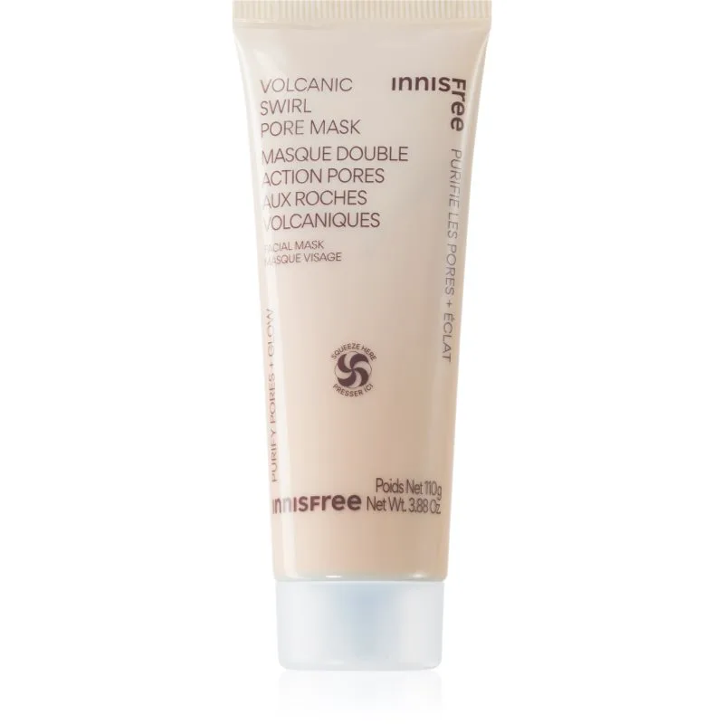 innisfree Volcanic Swirl Pore Mask μάσκα άργιλου για ενυδάτωση επιδερμίδας και ελαχιστοποίση των πόρων 110 γρ