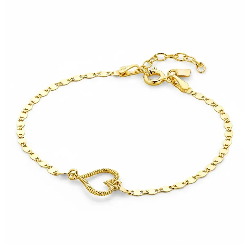 Επίχρυσο βραχιόλι Vogue 925 με καρδιά 4418311 4418311 Ασήμι
