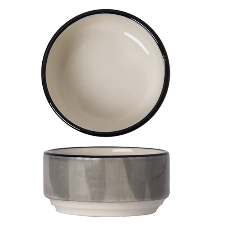 Porline Μπολ Joker Πορσελάνης Grey 6cm