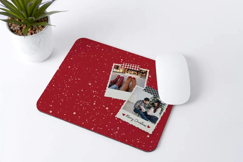 Χριστουγεννιάτικο mousepad - Polaroids