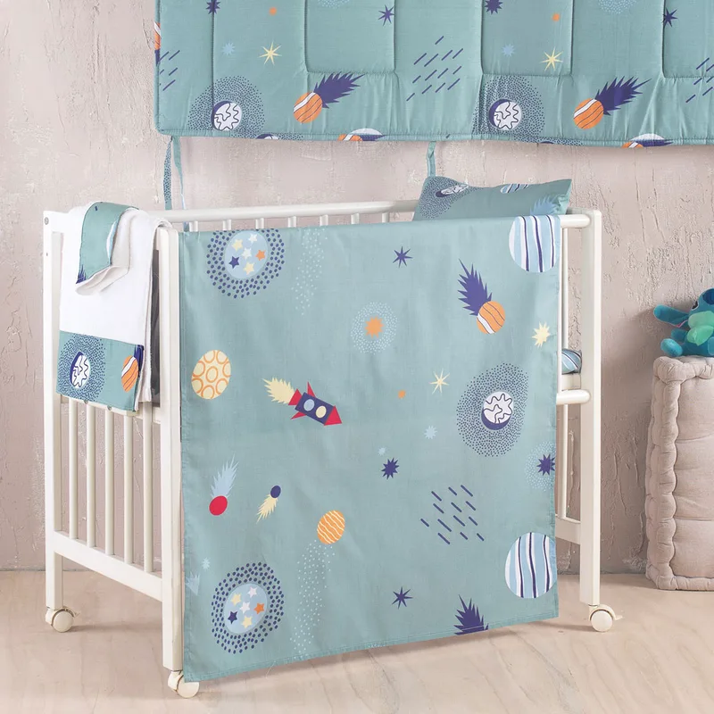 Παπλωματοθήκη Κούνιας (Σετ 110x160) Rythmos Baby Rocket