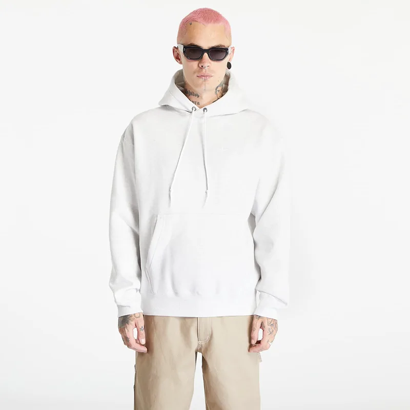 Φούτερ Nike Solo Swoosh Men's Fleece Pullover Hoodie Birch Heather/ White S
