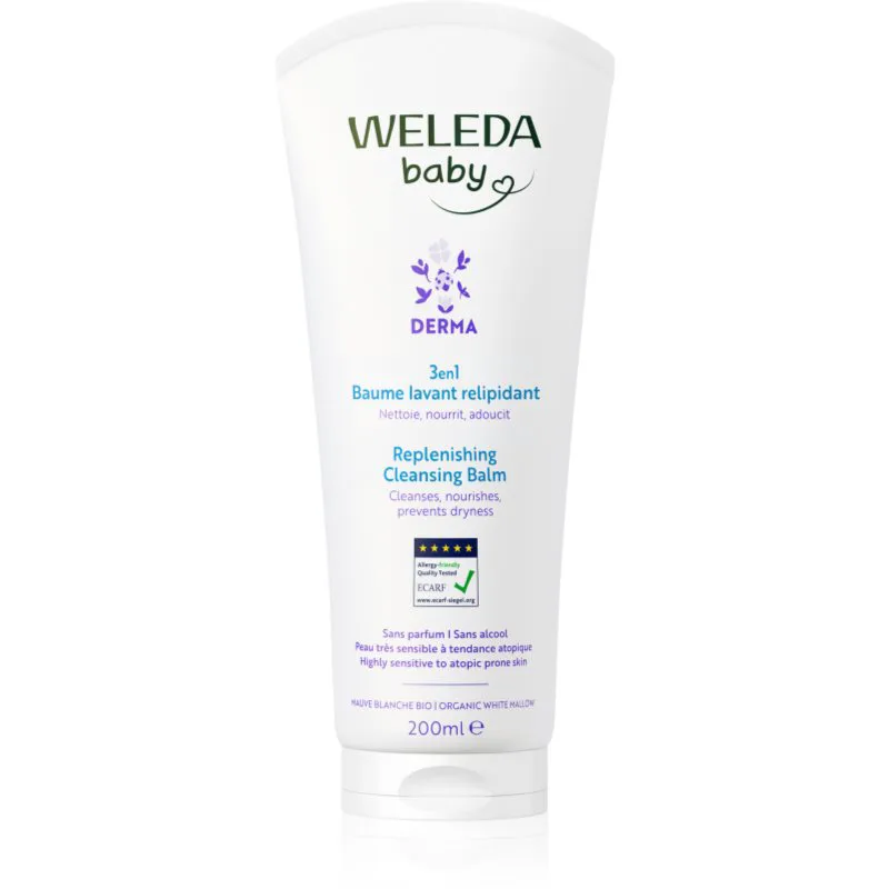 Weleda Baby Derma βάλσαμο πλυσίματος για την καταπράυνση της επιδερμίδας 200 ml