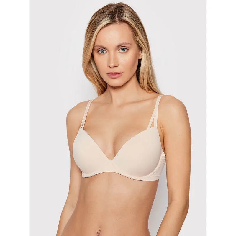 Calvin Klein Underwear Σουτιέν Push-up 000QF6016E Εκρού