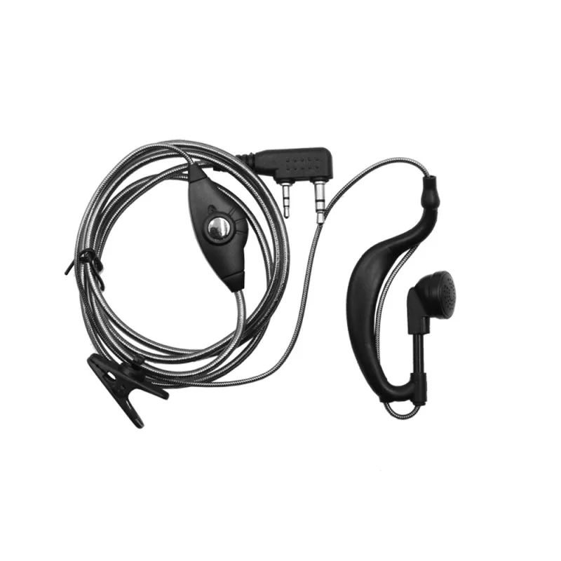Ακουστικό Ear Hook UHF/VHF με PTT Μικρόφωνο για Πομποδέκτη BAOFENG BF - 888 - UV - 5R - UV - 82