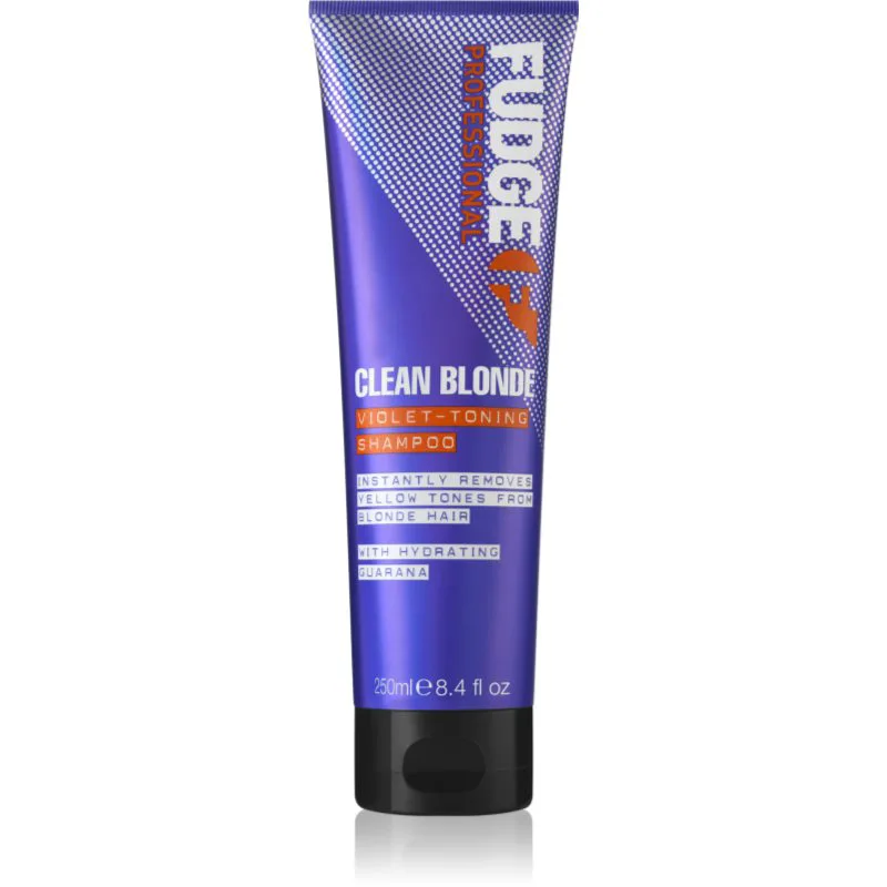 Fudge Care Clean Blonde μωβ τονωτικό σαμπουάν για ξανθά μαλλιά 250 μλ