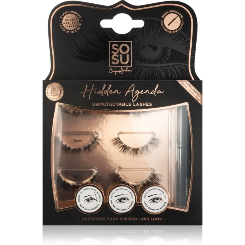 SOSU Cosmetics Hidden Agenda Undetectable Lashes Σετ για τις βλεφαρίδες