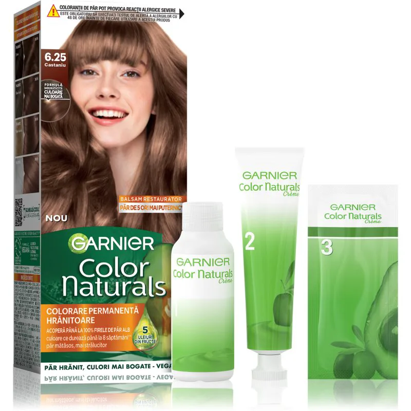 Garnier Color Naturals Creme βαφή μαλλιών απόχρωση 6.25 Chestnut Brown 1 τμχ