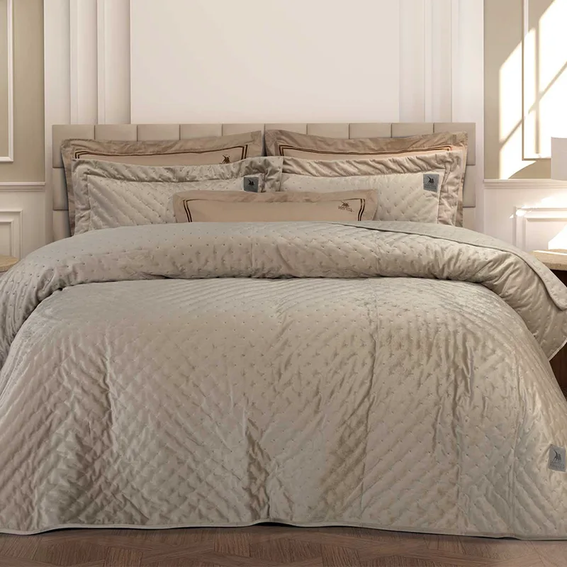 Κουβερλί King Size (240x250) Greenwich Polo Club Classic 3432 Μπεζ