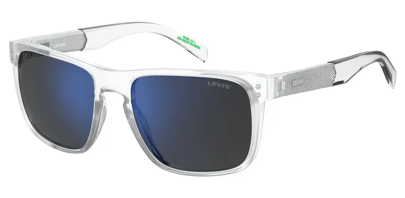Levi's Sunglasses Men LV-5058-S-2M4 — 56/18/145 mm, Injected Frame, Transparent, Grey Lenses, Category 3 UV400