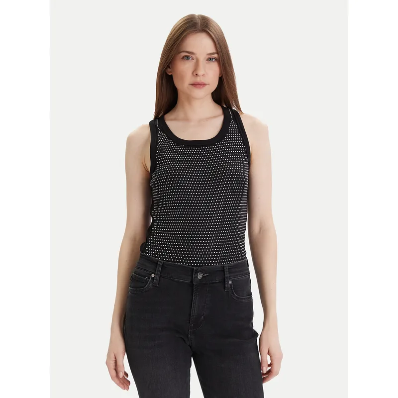 JOOP! Jeans Τοπ Tunka 30046107 Μαύρο Slim Fit