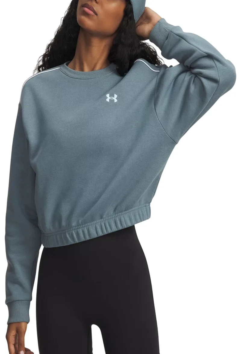 Μπλούζα Μακρυμάνικη Under Armour UA Rival Fleece Piped Crew 6007035-587 Γυναικείο