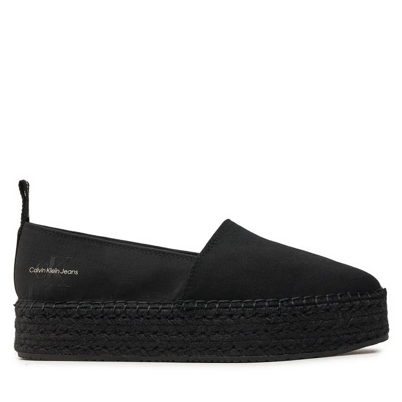 Εσπαντρίγιες Calvin Klein Jeans Platform Espadrille Mix Ml Mtl YW0YW01622 Μαύρο