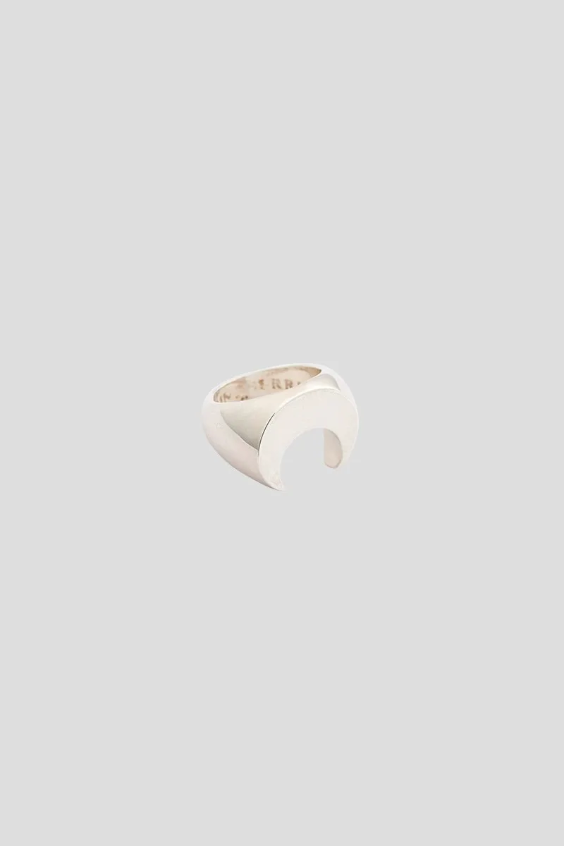 MARINE SERRE Ανδρικό Ασημί Regenerated Brass Moon Ring