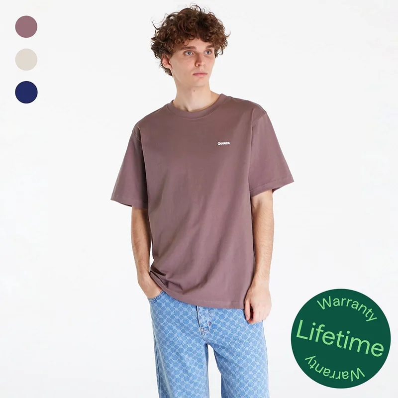 T-shirt Queens 3-Pack Men’s Essential Contrast Print Mauve/ Sand/ Navy XL