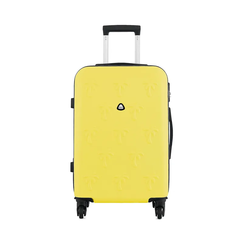Μεγάλη Βαλίτσα Semi Line T5629-6 Κίτρινο