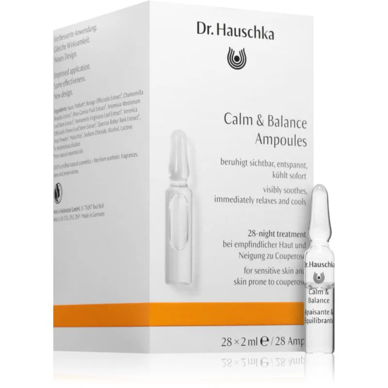 Dr. Hauschka Facial Care εντατικά καταπραϋντική φροντίδα για ευαίσθητη επιδερμίδα 28x2 ml