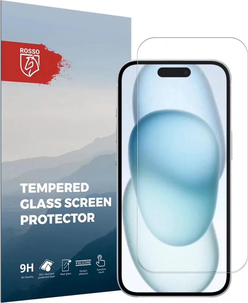 Κόκκινο Tempered Glass - Αντιχαρακτικό Προστατευτικό Γυαλί Οθόνης Apple iPhone 15 - Clear (8719246401053)