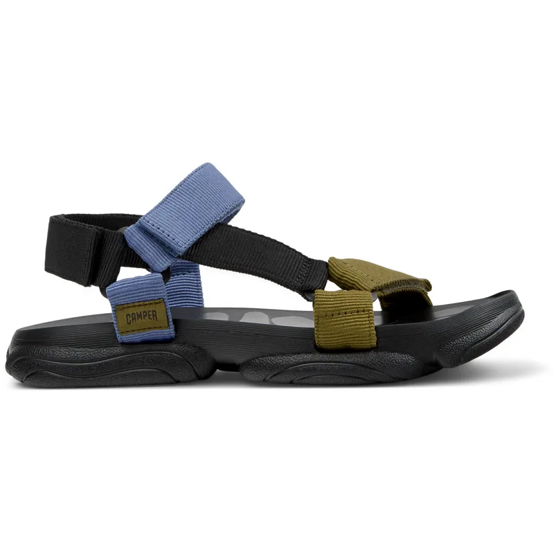 CAMPER Karst Sandal - Πέδιλα Για Ανδρικα - Μαύρο,Μπλε,Πράσινο, Μέγεθος 46, Cotton fabric
