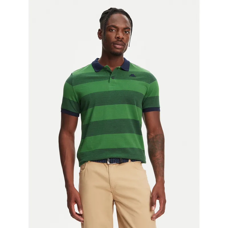 Robe di Kappa Polo Ming 64126KW Πράσινο Slim Fit