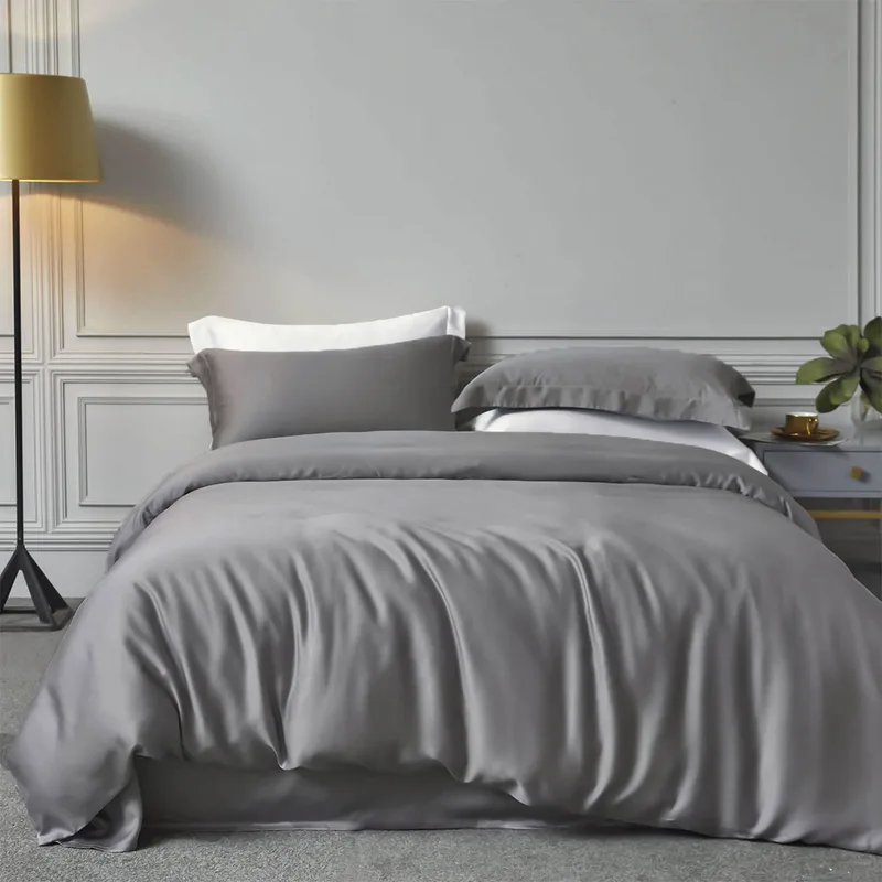 Παπλωματοθήκη King Size (Σετ 240x260) Rythmos Bamboo D.Grey