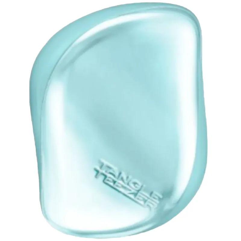Tangle Teezer Compact Styler Hairbrush for Straight & Curly Hair Βούρτσα Μικρού Μεγέθους για το Ξεμπέρδεμα των Μαλλιών & την Απομάκρυνση των Κόμπων 1 Τεμάχιο - Teal Matte Chrome