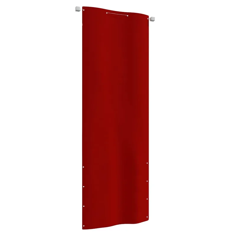 vidaXL Διαχωριστικό Βεράντας Κόκκινο 80 x 240 εκ. Ύφασμα Oxford
