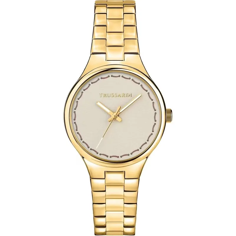 TRUSSARDI T-Essenza - R2453172501, Χρυσό case with Stainless Steel Bracelet