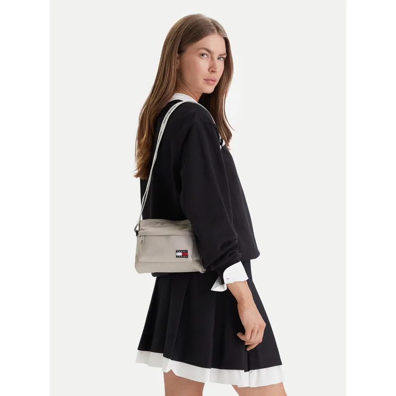 Τσάντα Tommy Jeans Tjw Ess Daily Crossover AW0AW18462 Μπεζ
