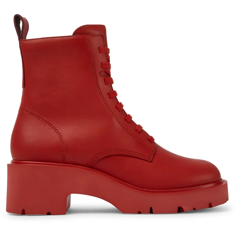 CAMPER Milah - Μπότες Για Γυναικεία - Κόκκινο, Μέγεθος 37, Smooth leather