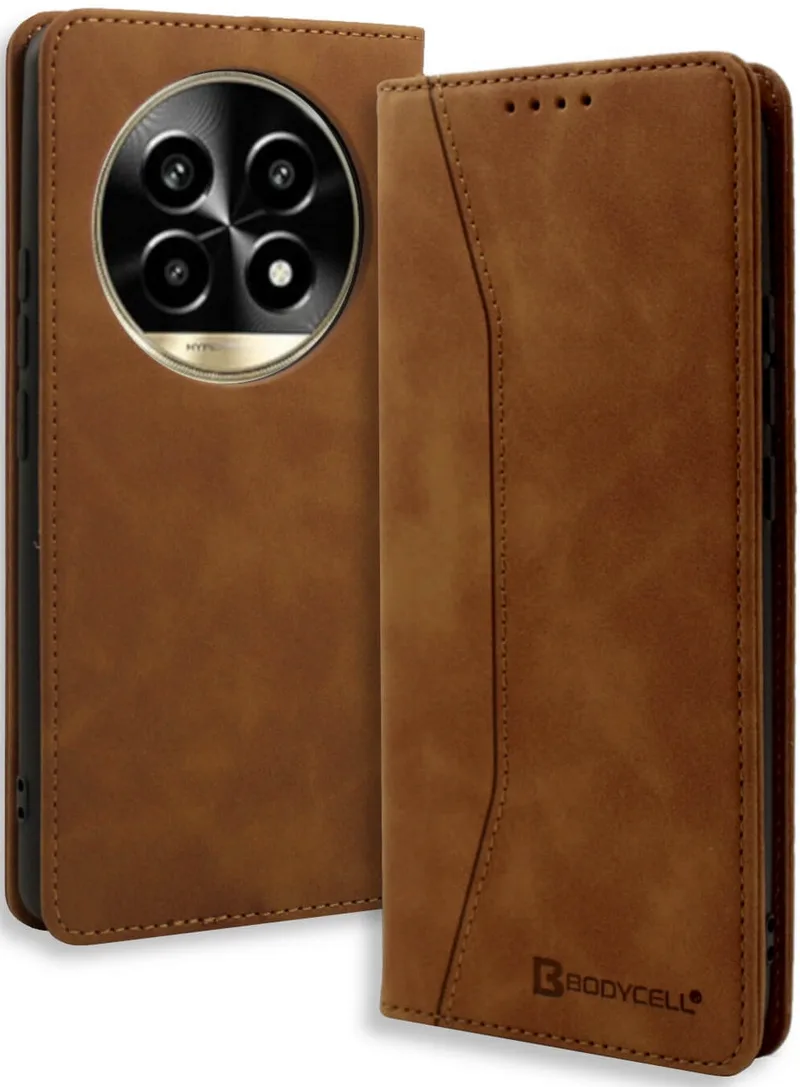 Θήκη Realme 13 Pro / 13 Pro Plus - Bodycell Book Case Πορτοφόλι - Brown (5206015079283)