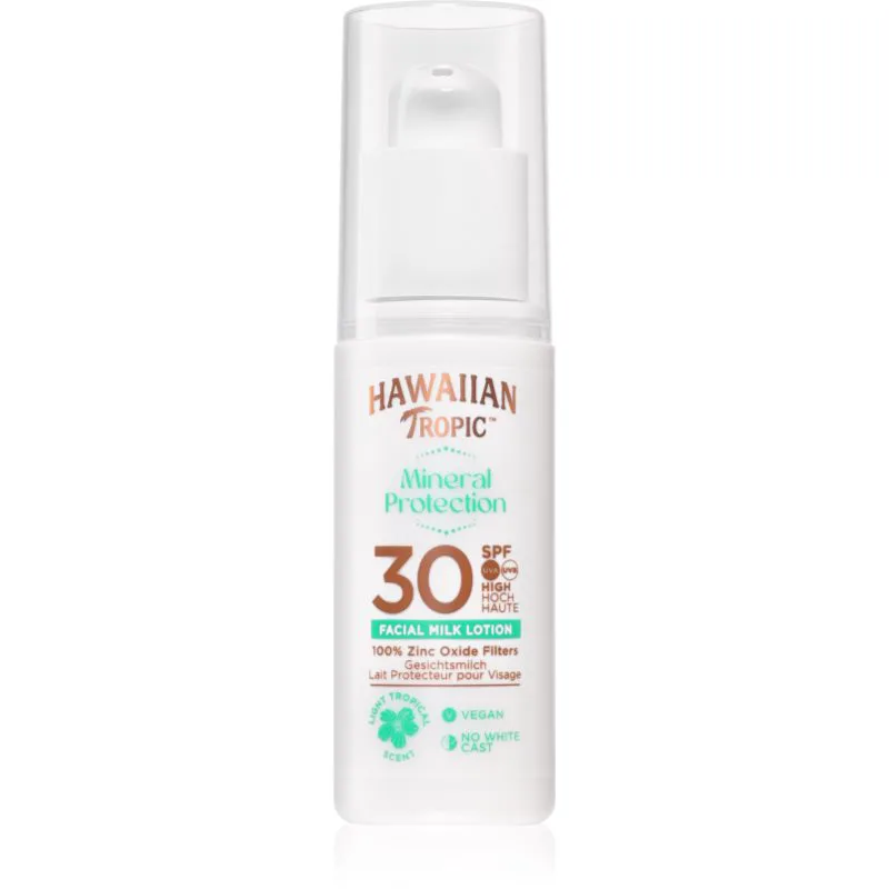 Hawaiian Tropic Milk Face Lotion αντηλιακό γάλα για πρόσωπο SPF 30 50 ml