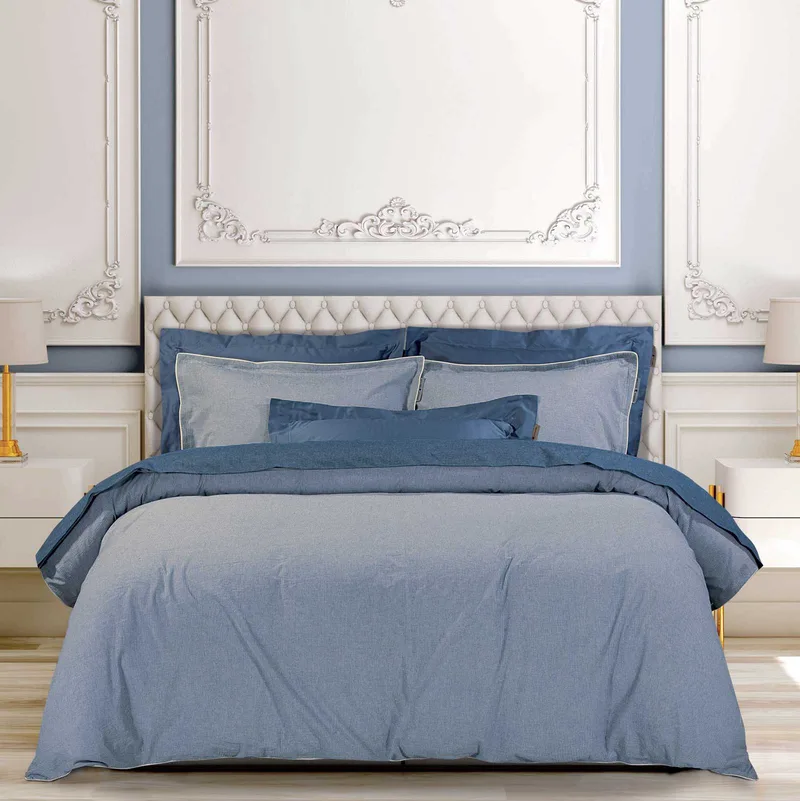 Σετ Παπλωματοθήκη Υπέρδιπλη 3 Τεμαχίων Greenwich Polo Club 2294 Blue 220x240