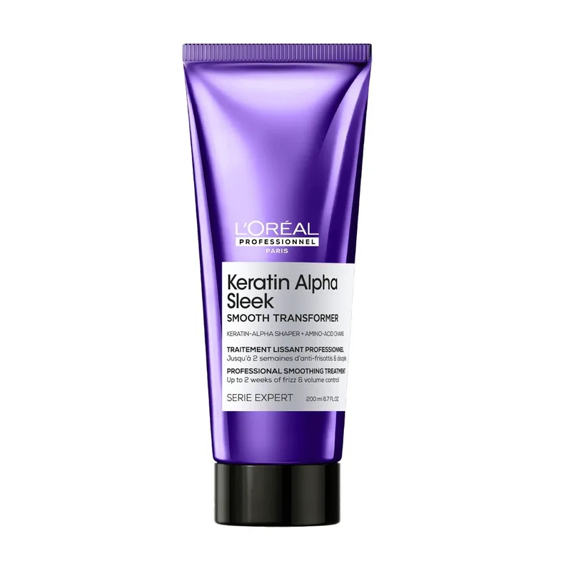 L’Oréal Professionnel Keratin Alpha Sleek Smooth Transformer Professional Smoothing Treatment (200ml)