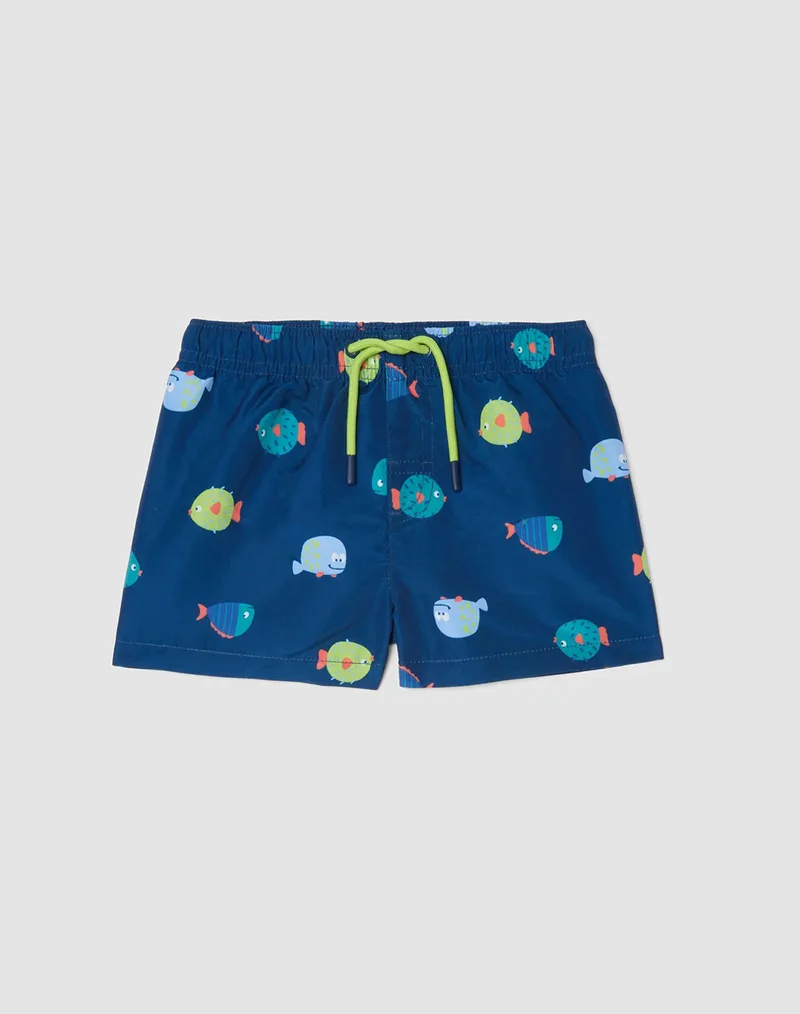 OVS SWIM SHORT AOP 2564442-ESTATE BLUE Blue