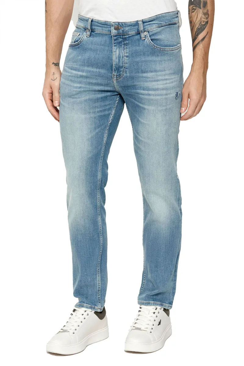 BOSS CASUAL ΠΑΝΤΕΛΟΝΙ JEANS SLIM FIT DELAWARE BO ΦΘΟΡΕΣ ΓΑΛΑΖΙΟ