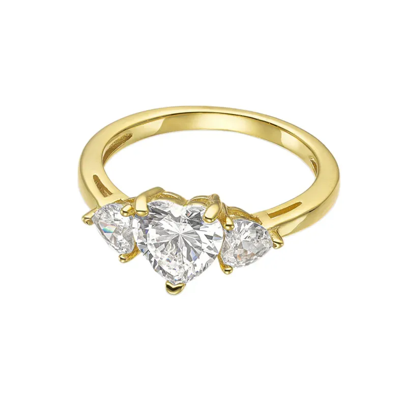 Δαχτυλίδι επίχρυσο Vogue 925 white Hearts 6817111 6817111 Ασήμι