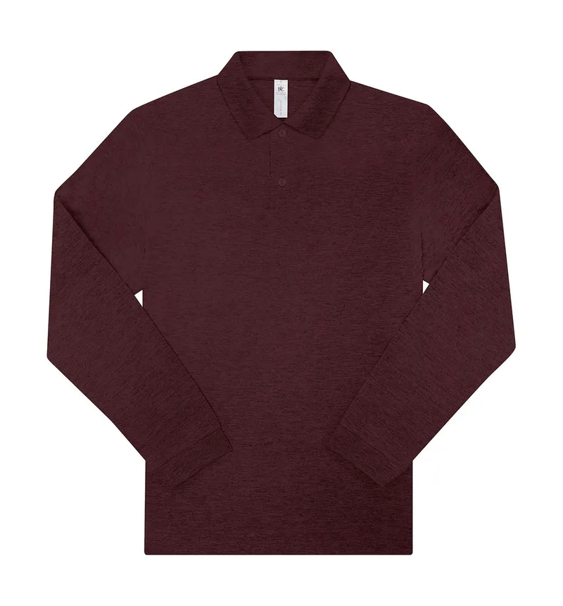 Μακρυμάνικη Μπλούζα Polo PU427 B & C My Polo 210 LSL Heather Burgundy