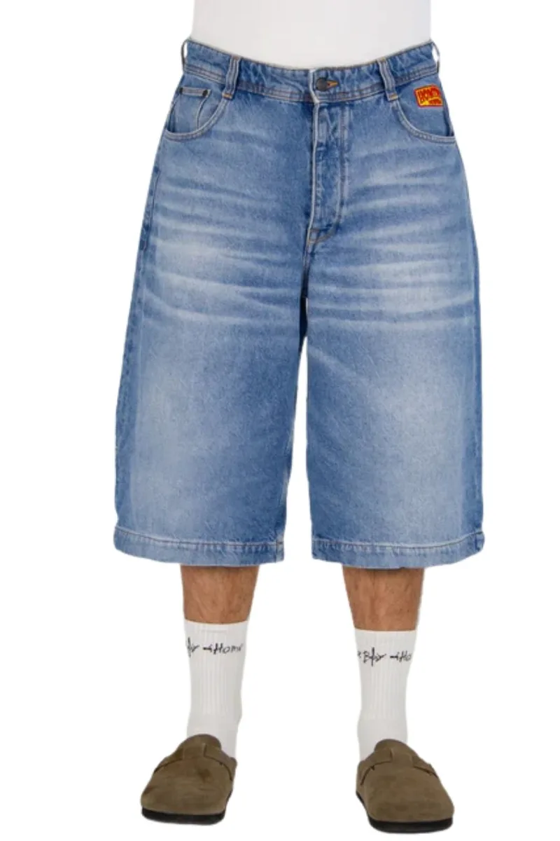 HOMEBOY Unisex Βερμούδα Baggy 6/8 DESPERADOS - Denim -01SH2200-DENIM