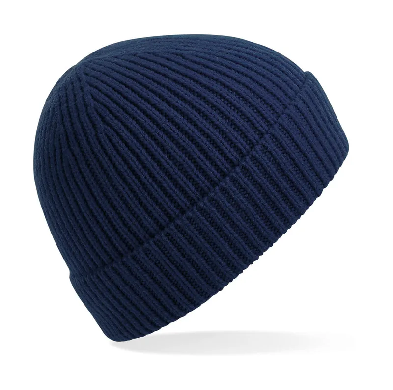 Σκούφος B380 Beechfield Engineered Knit Ribbed Pom Pom Oxford Navy