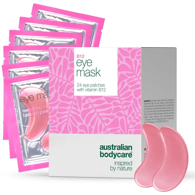 Australian Bodycare B12 μάσκα υδρογέλης για γύρω από τα μάτια με βιταμίνη Β12 24 τμχ