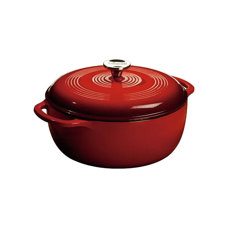Lodge Γάστρα - Κατσαρόλα Εμαγιέ Μαντεμένια Red 5,68lt